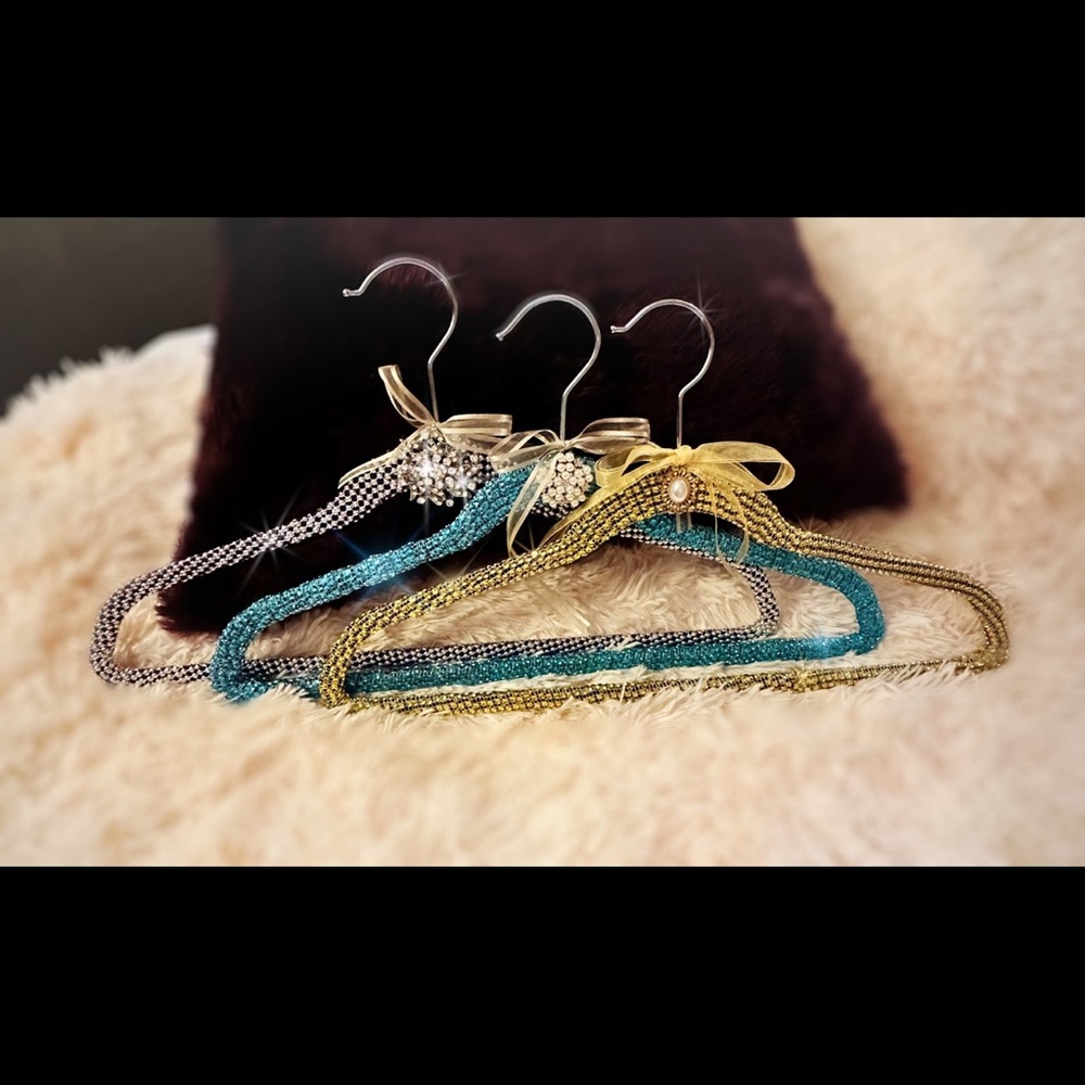 Vintage Handmade Glammed Hangers